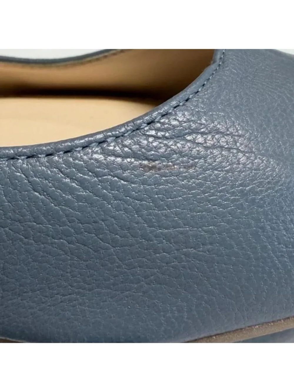 Franco Sarto Slingback Ballet Flat Shoes Women's 8 Leather Office Preppy Casual